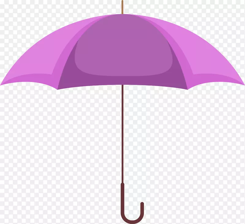 紫色卡通雨伞