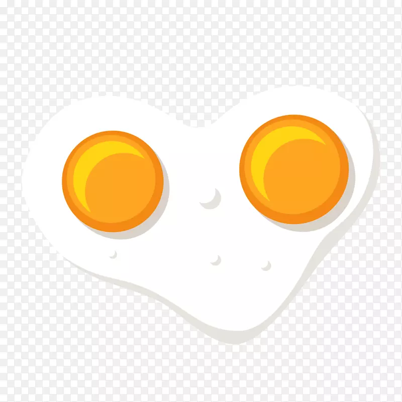 白色圆弧鸡蛋食物元素