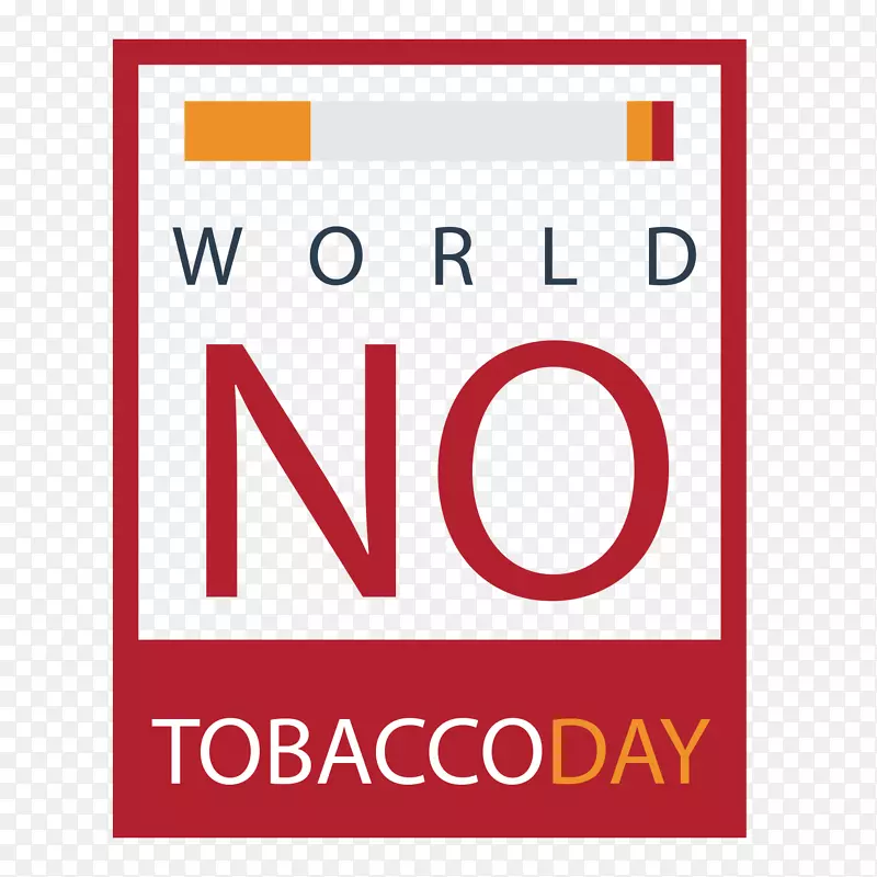 卡通世界无烟日禁止吸烟标签