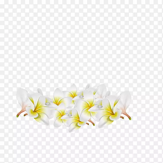 一堆白花