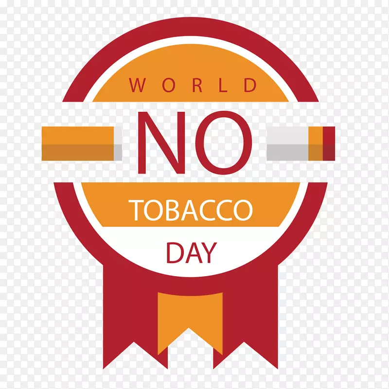 卡通世界无烟日禁止吸烟图标