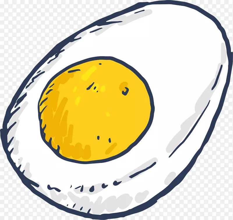 白色立体美味鸡蛋