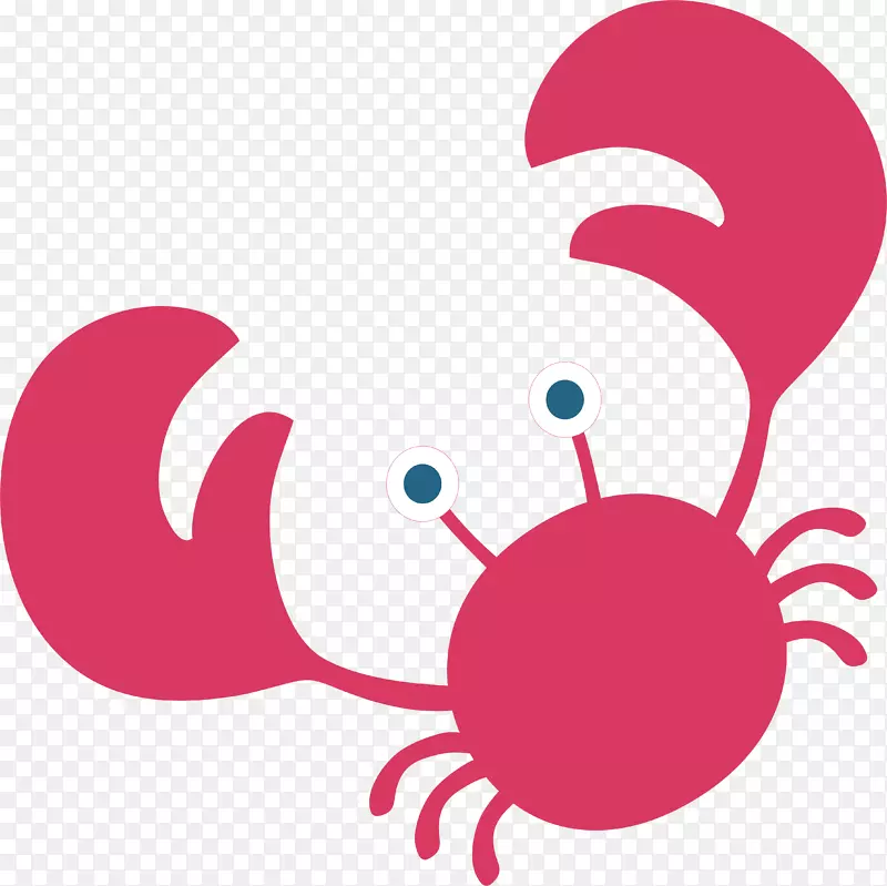 卡通小螃蟹设计