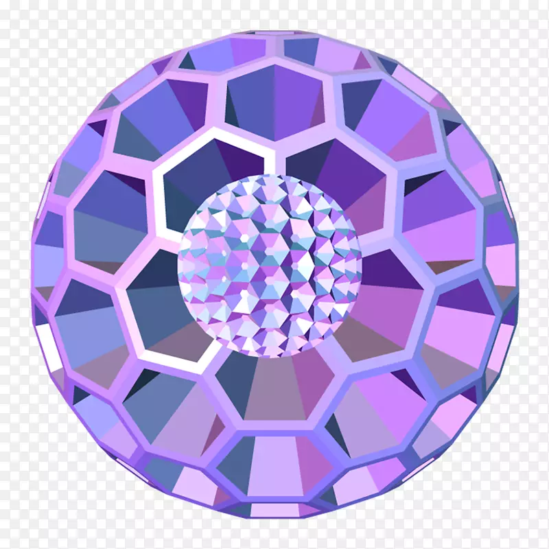 闪光紫色彩球立体几何