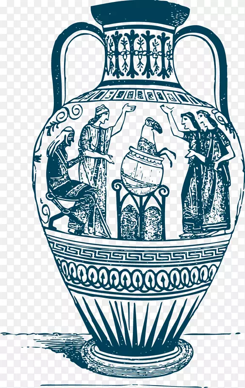 古希腊矢量陶器文化