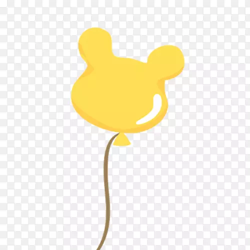 黄色可爱装饰气球设计图
