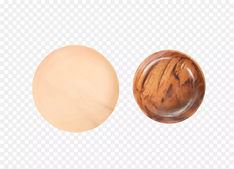 棕色光滑圆木盘和深棕色木质纹理