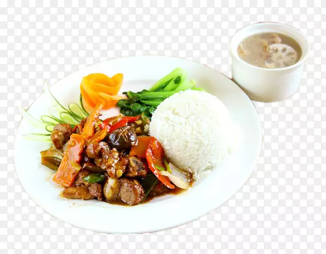 莲藕汤和排骨饭