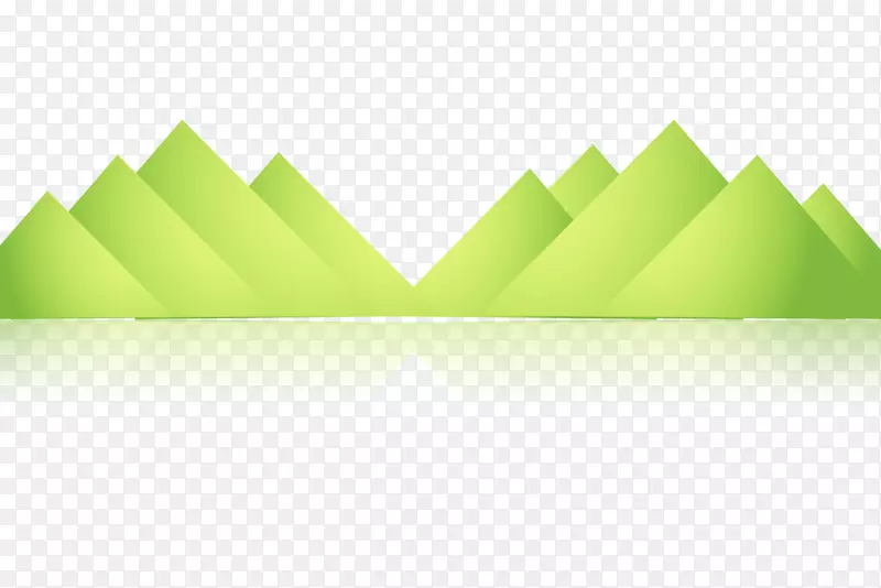 绿色的山峰底纹元素