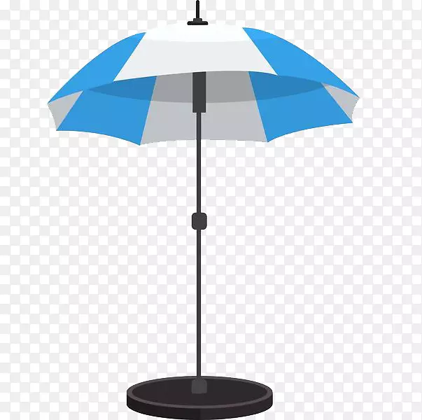 圆台上的遮阳伞