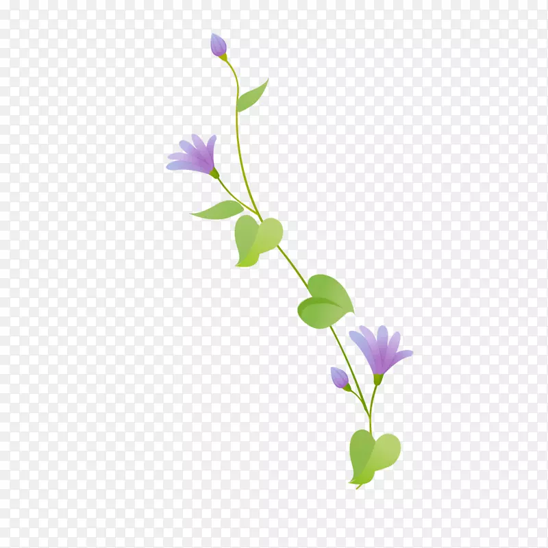 紫色花藤设计图片