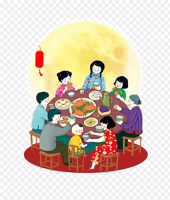月圆夜团圆饭