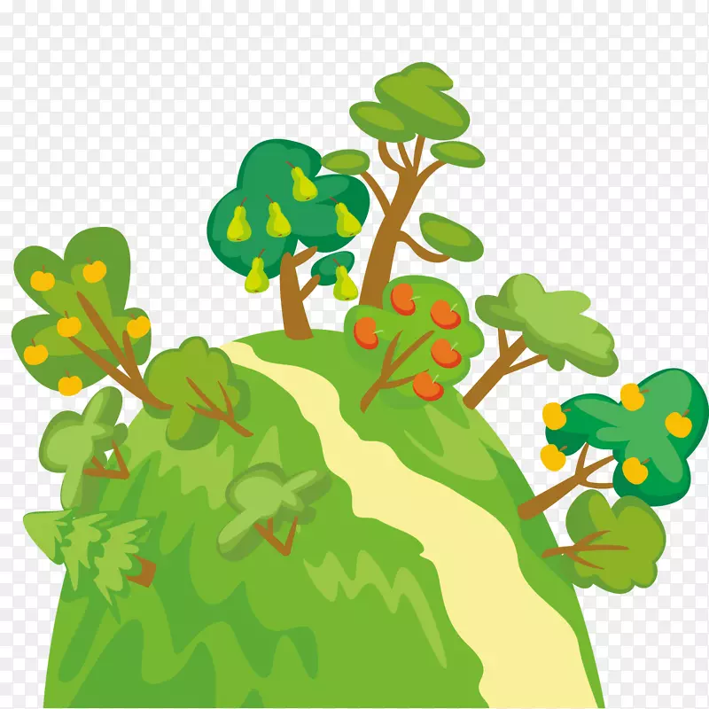 卡通植物树木设计PNG图片素材下载_图片编号ylggadvq-免抠素材网