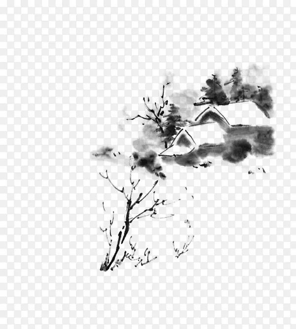 中国元素中国风房子
