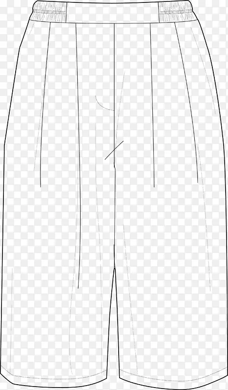女士休闲裤线条素材图