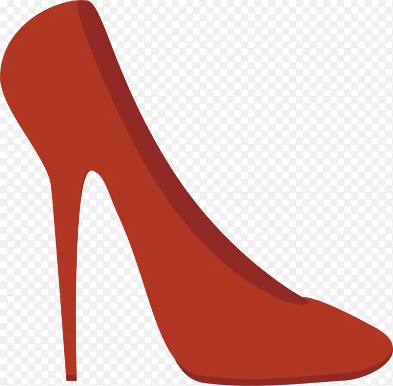 红色高跟鞋设计图标