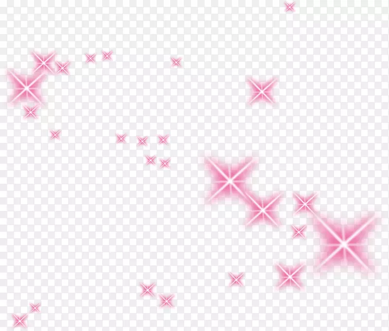 七夕风格闪烁的粉色星光