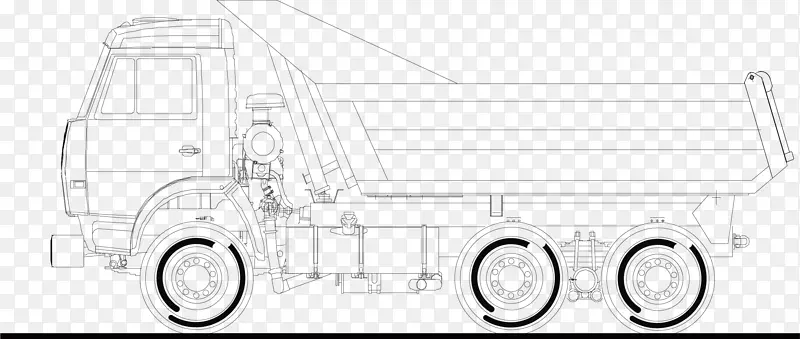 矢量商务车矢量线描卡车货车