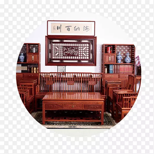 灰色红木家具元素