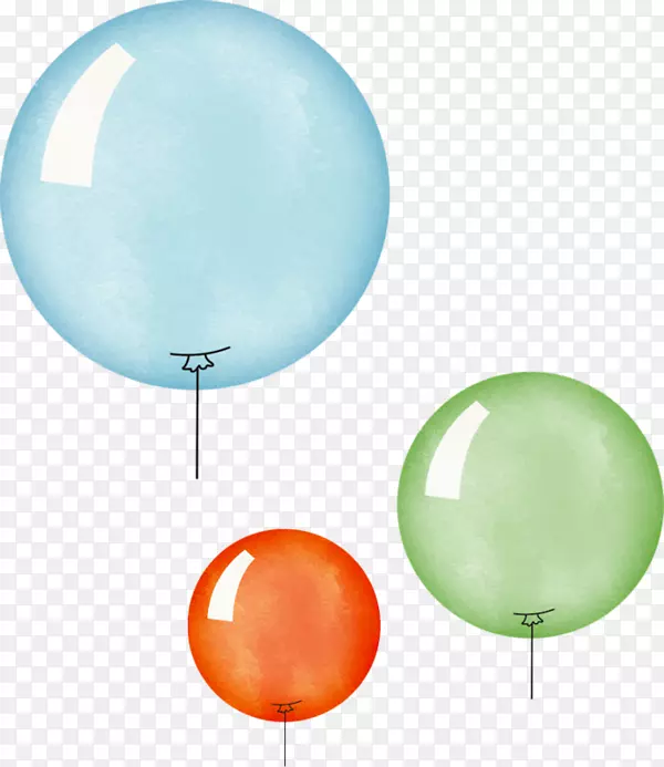 彩色升空气球