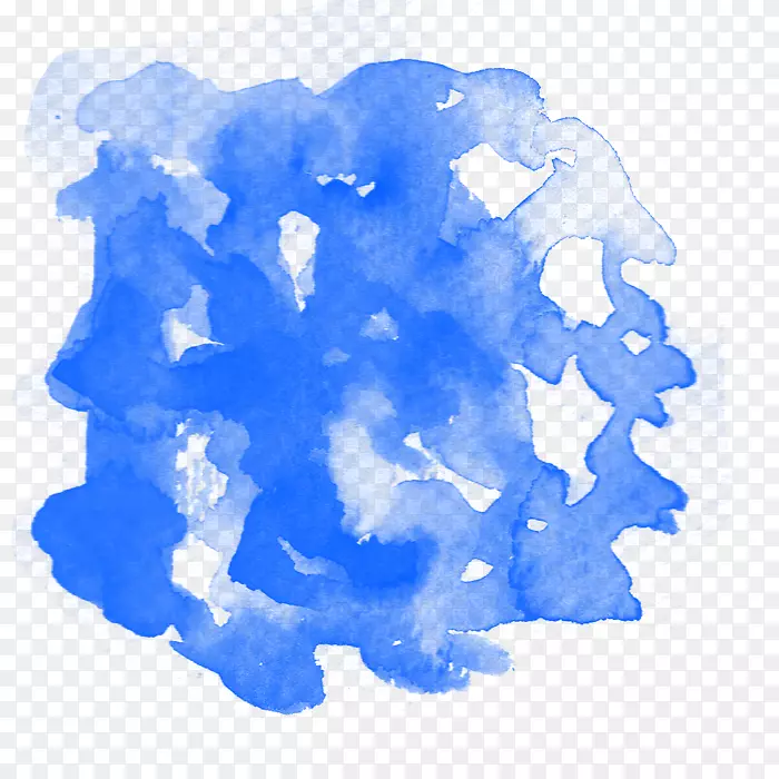 水彩墨迹笔刷元素
