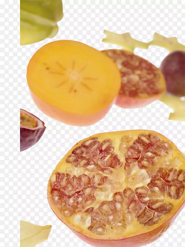 石榴木瓜杨桃水果素材