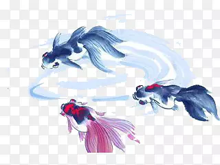 手绘金鱼