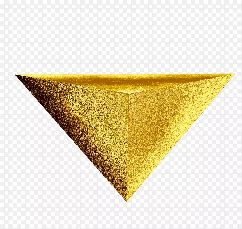 金色立体悬浮三角形