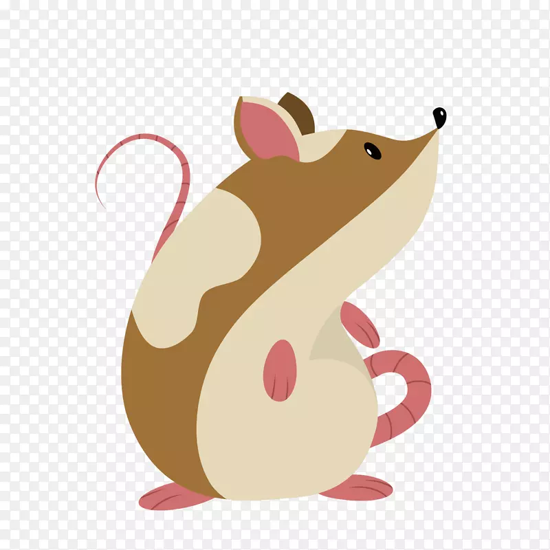 花纹棕色设计的老鼠