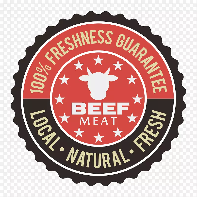 百分百新鲜牛肉标志PNG