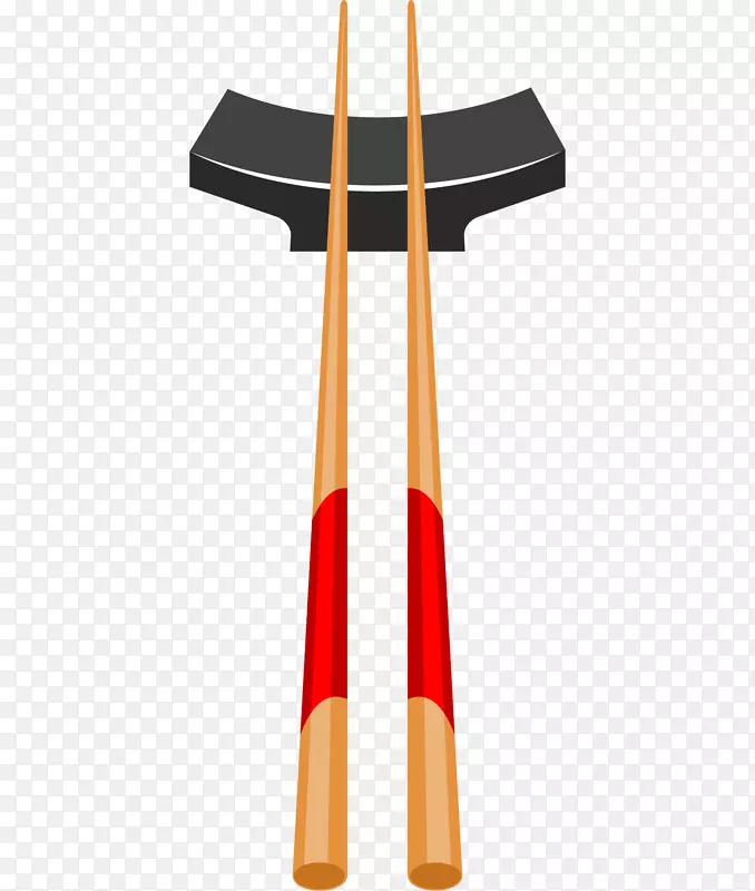 手绘简单筷子海报