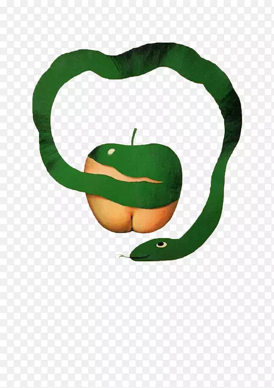 绿色毒蛇苹果书刊封面