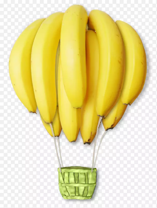 黄色香蕉热气球创意装饰