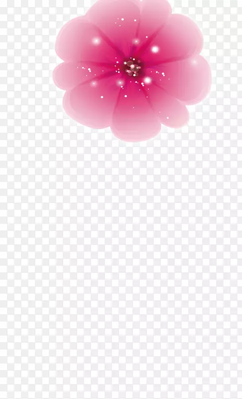 粉红色樱花矢量素材