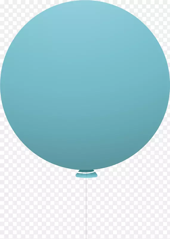 蓝色氢气球PNG矢量元素