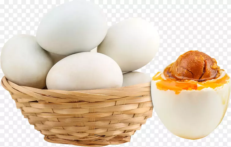 一筐土鸭蛋熟食蛋黄展示图