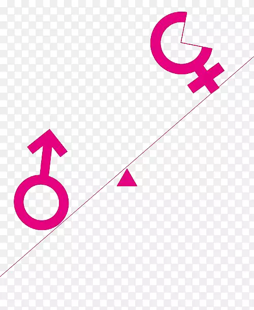 男女平等符号跷跷板