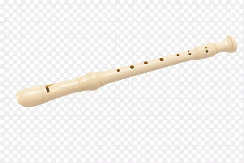 白色乐器拼接竖笛实物