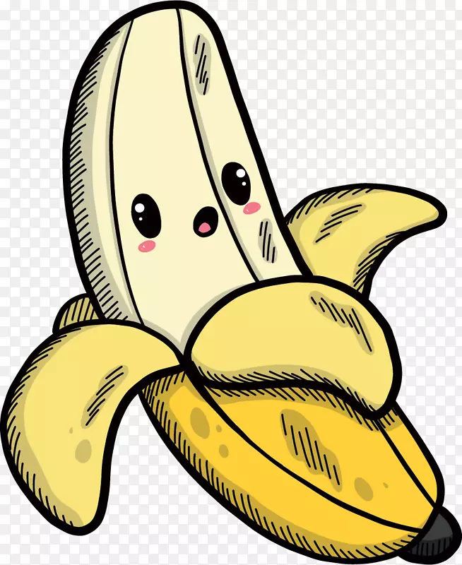 夏季水果卡通香蕉