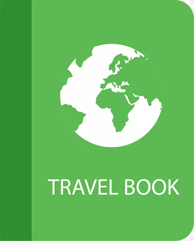 绿色旅游地图世界旅游设计图标素
