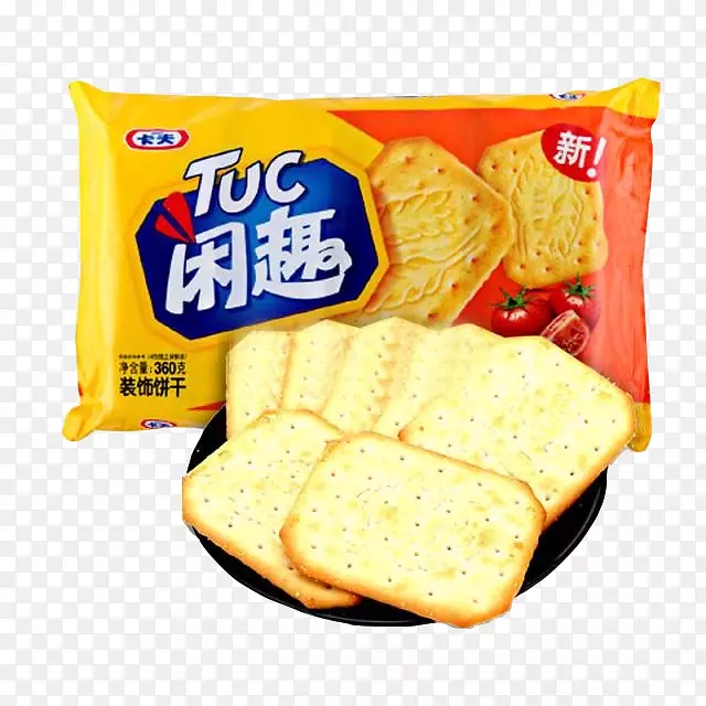 达能闲趣饼干黄色夹心清甜清闲自