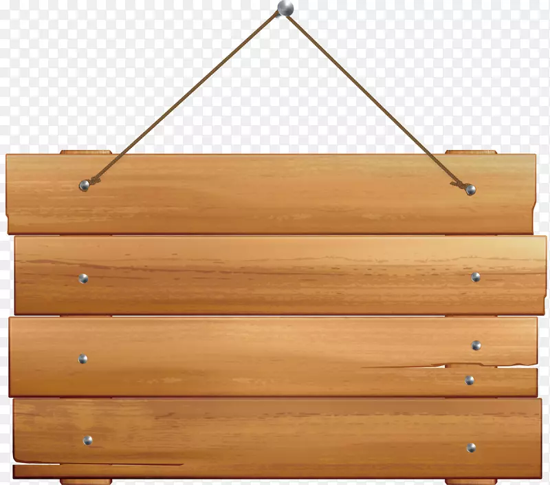 精致时尚木头吊板矢量图