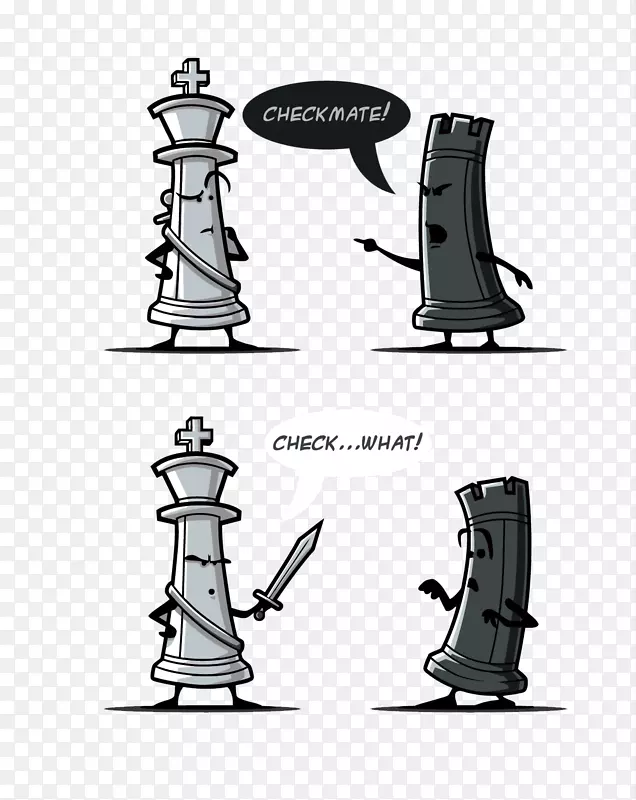 矢量国际象棋打架