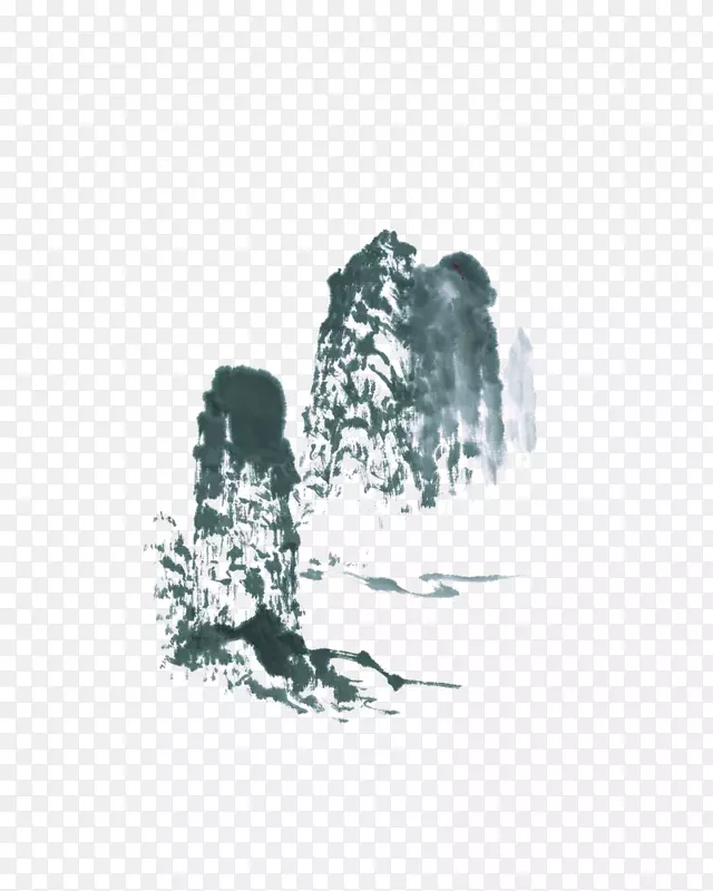 水墨山峰