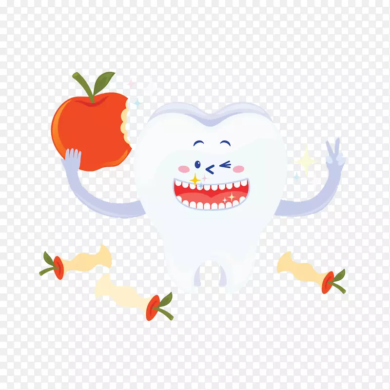 吃苹果的牙齿