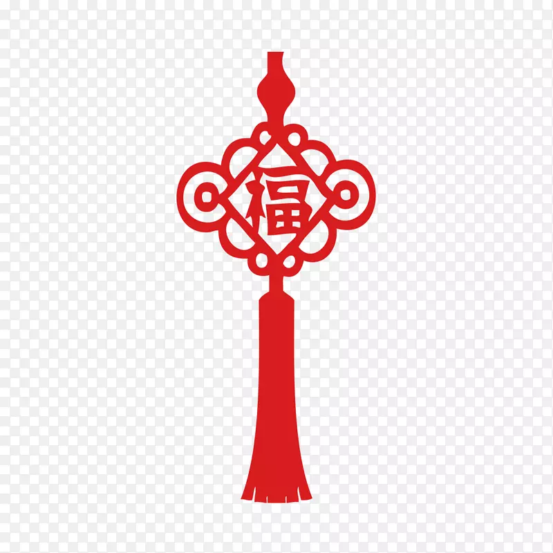 喜庆中国红中国结传统图案