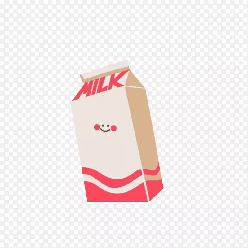 一盒粉色系的牛奶盒素材