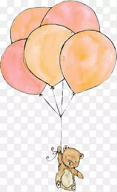 卡通手绘气球素材图片