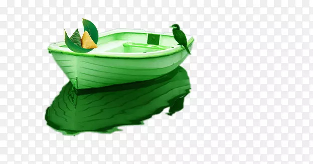 绿色的小船