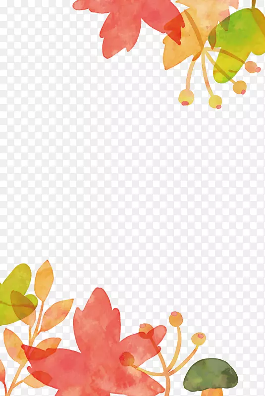 水彩绘小清新树叶植物矢量图PNG图片素材下载_图片编号qgjwjvly-免抠素材网